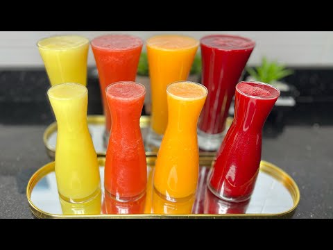 تشكيلة من العصائر الرمضانية بدون حليب بمركزات الحامض و البرتقال ساهلة و اقتصادية 😋