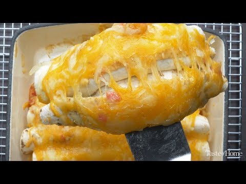 Simple Creamy Chicken Enchiladas
