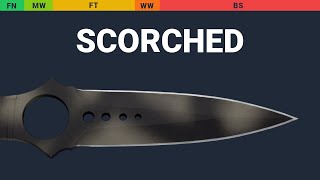 Skeleton Knife Scorched Wear Preview