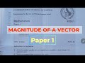 Vector Magnitude and Calculations