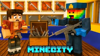 POLITIA a VANDUT ARME ILEGALE pe MINECITY - !! (nu are voie)