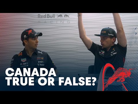 Max Verstappen and Sergio Perez Play True or False in Canada