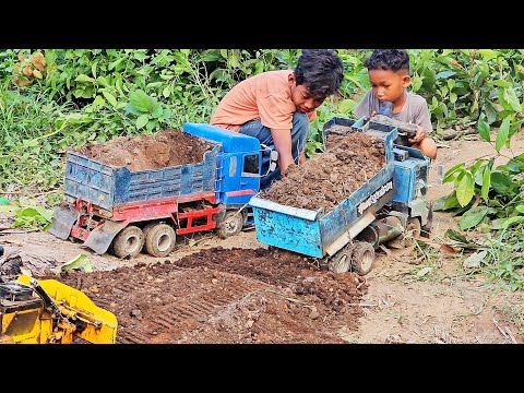 Amazing RC Highway in the forest with vehicles participating Hino 700 Isuzu Nissan Hyundai