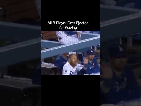 MLB Player Gets Ejected for Waving #sports #baseball #mlb #foryou