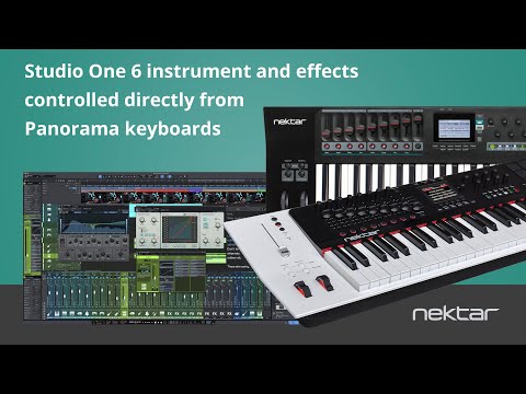 Studio One 6 instrument and effects controlled directly from Panorama keyboards