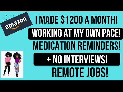 I Made $1200 A Month Medication Reminders No Set Schedules Self Paced Training Remote Job