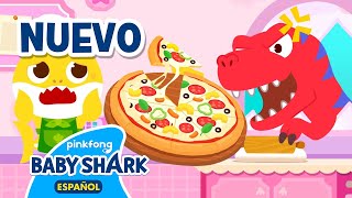 [NUEVO✨]¡Deliciosa Pizza para Dinosaurios Hambrientos! | Tiburón Bebé Cocina | Baby Shark en español