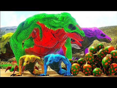 Os 500 Filhos do Crawler Nasceram! A VINGANÇA DO GOLD GODZILLA! Ark Dinossauros