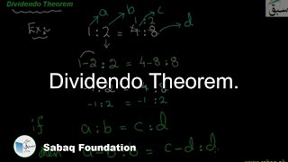 Dividendo Theorem