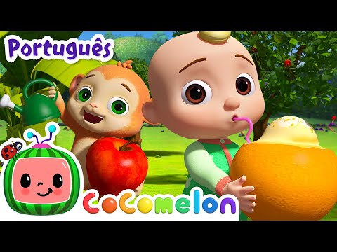 Cresça, Cresça, Cresça, Fruta! | CoComelon Animais | Músicas Infantis em Português