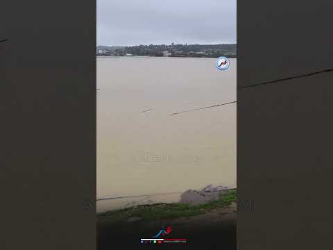 فيضان واد اللوكوس يحوّل أراضي زراعية الى بحيرات بالقصر الكبير #المغرب