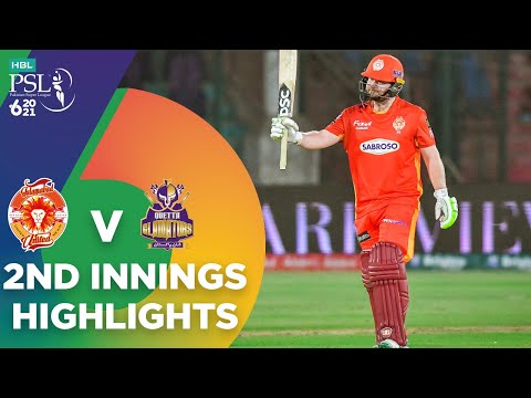 2nd Innings Highlights | Islamabad United vs Quetta Gladiators | Match 12 | HBL PSL 6 | MG2T