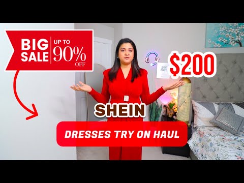 SHEIN❤️Dresses Try on Haul |Upto 90%off Big HolidaySale