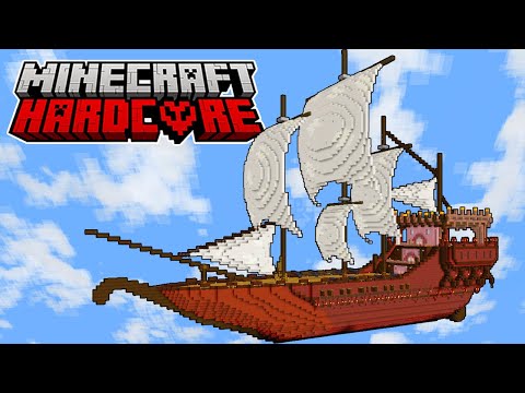 I Built a FLYING SHIP in Minecraft Hardcore 1.21 Survival Lets Play