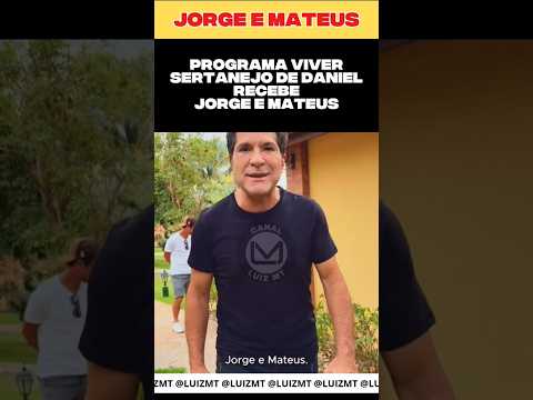 Daniel Recebe Jorge e Mateus.#viversertanejo #daniel #jorgeematheus