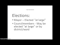 City Government Structure and Functions