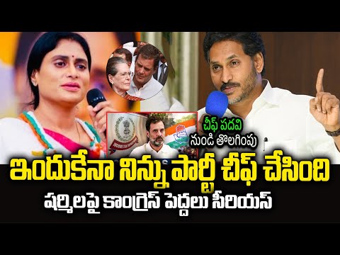 కాంగ్రెస్ పార్టీ నుంచి Ys షర్మిల తొలగింపు..#ysjagan #yssharmila #srimedianews
