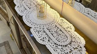 🔥 عرض مفاجأة في ملوي! مفارش ترابيزات مربعة + طقم تسريحة رنان بأرخص سعر في السوق 😱