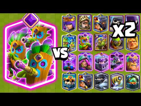 TRIO de LANZADARDOS EVO vs TODAS LAS CARTAS x2 | Clash Royale