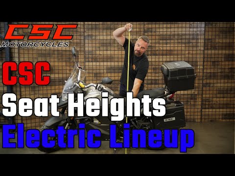 Compare the Seat Height on CSC Electric Motorcycles & Electric Scooters