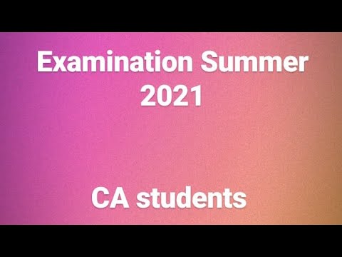 Important announcement For WST CFAP MSA Students summer 2021 Examination