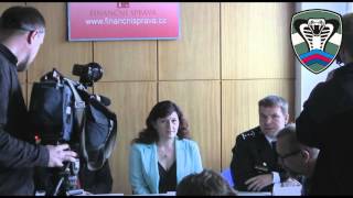 Tisková konference Daňové Kobry k akci "FLAKSA"