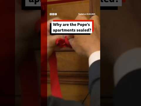 Why are Pope Francis's apartments sealed? #PopeFrancis #BBCNews