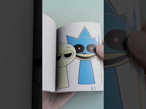 Sprunki Sonic.exe Retake meets Creamy Sherbet - Flipbook #Creativity #Flipbook #sprunki #incredibox