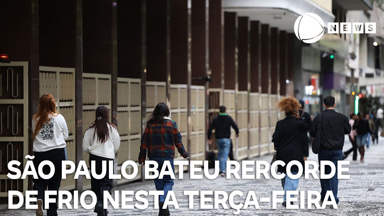 São Paulo bateu recorde de frio nesta terça feira 1°