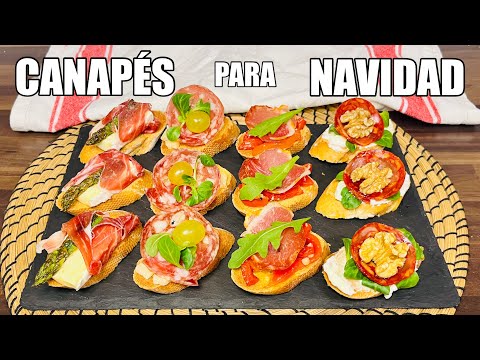 4 CANAPÉS FÁCILES Y RÁPIDOS para triunfar en NAVIDAD