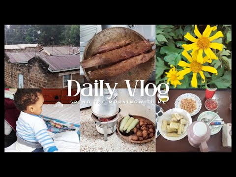 Spend the Morning with Me| Making Crispy Delicious Cassava for Breakfast Kenyan Style