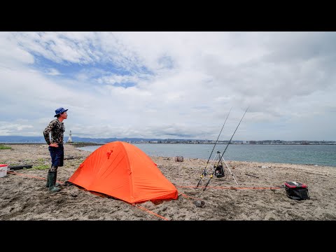 錦江湾に浮かぶ無人島”神瀬灯台”が魚の宝庫だった。1泊2日真夏の釣りキャンプ【日本一周九州編】