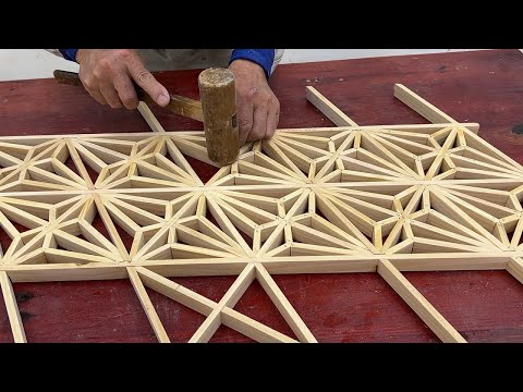 Amazing Skillful Woodworking Art - Build A Table With Japanese Style