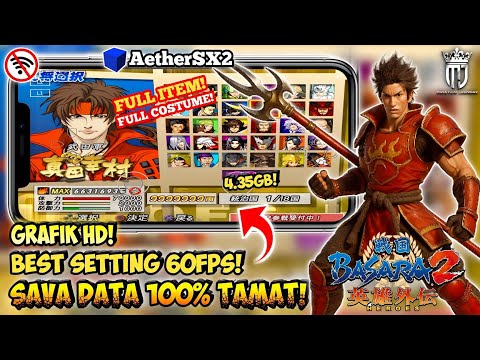Cara Main Game Sengoku Basara 2 Heroes PS2 di Android | Setting Lancar + Save Data!