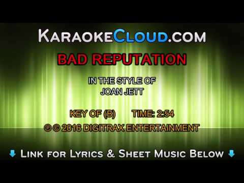 Joan Jett – Bad Reputation (Backing Track)