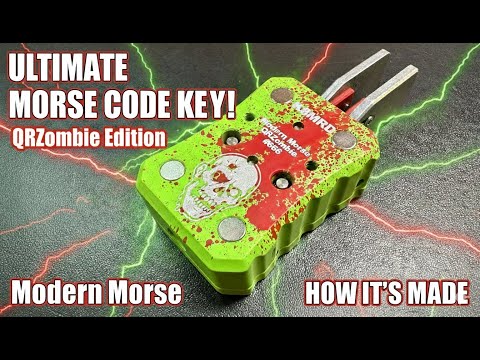 Introducing The Modern Morse QRZombie CW Paddle.  A K8MRD Collaboration.