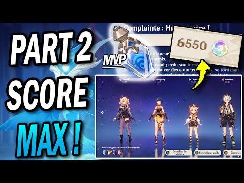 OCÉANIDE MAX 6550 POINTS  avec Fischl Xiangling Bennett ...