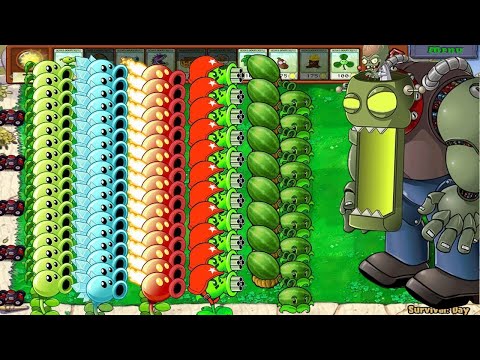 TEAM WINTER MELON VS TEAM PEA PVZ VS ZOMBIES Plants vs Zombies Battlez