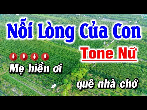 Nỗi Lòng Của Con Karaoke Nhạc Sống TONE NỮ | Hoài Phong