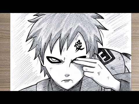 How to Draw Gaara from Naruto (Step-by-Step for Beginners!)