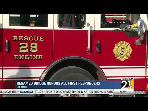 YouTube video thumbnail: Renamed Bridge Honors all First Responders