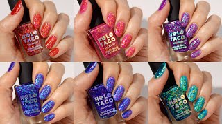 Holo Taco Off The Deep End Nail Polish Swatch and Review