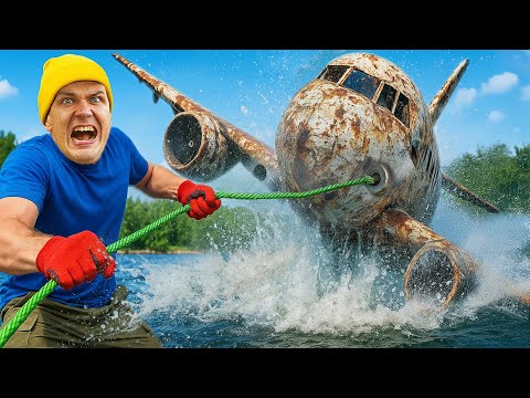 Нашли ЗАТОНУВШИЙ САМОЛЕТ во время магнитной рыбалки!