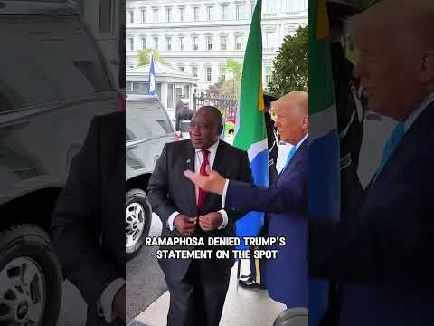 The Conversation Between Ramaphosa and Trump#shorts #shortvideo #celebrity #actress #trump
