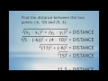 Distance and Coordinate Geometry Concepts