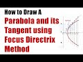 Constructing Tangents and Normals in Parabolas