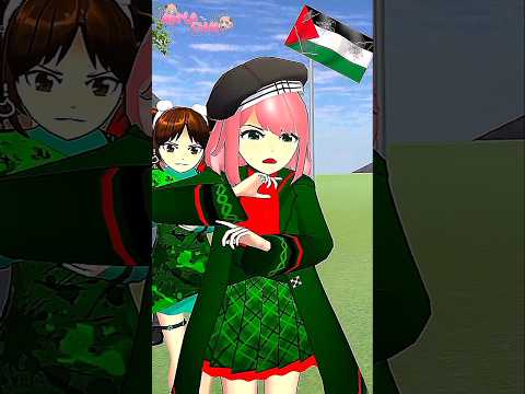 Kemerdekaan Palestina didukung oleh Anya🇵🇸😇#sakuraschoolsimulator #sakura #shorts