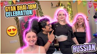 GYAN GAMING 18M SPECIAL GIFT RUSSIAN ❤️ CELEBRATION ON LIVE STREAM - Garena Free Fire Max
