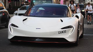 Supercars in London 2026 (Speedtail, SF90 x4, Aventador x2, SLR, Murcielago, Revuelto, 12 Cilindri…)