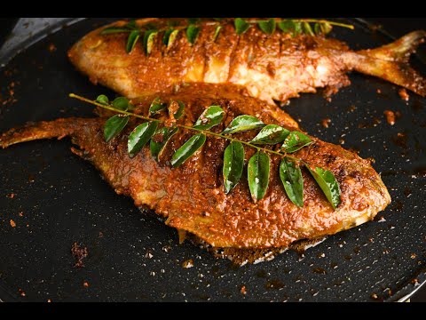 Masala Tawa Fish Fry Recipe | Black pomfret  Fry | Halwa Fish Fry